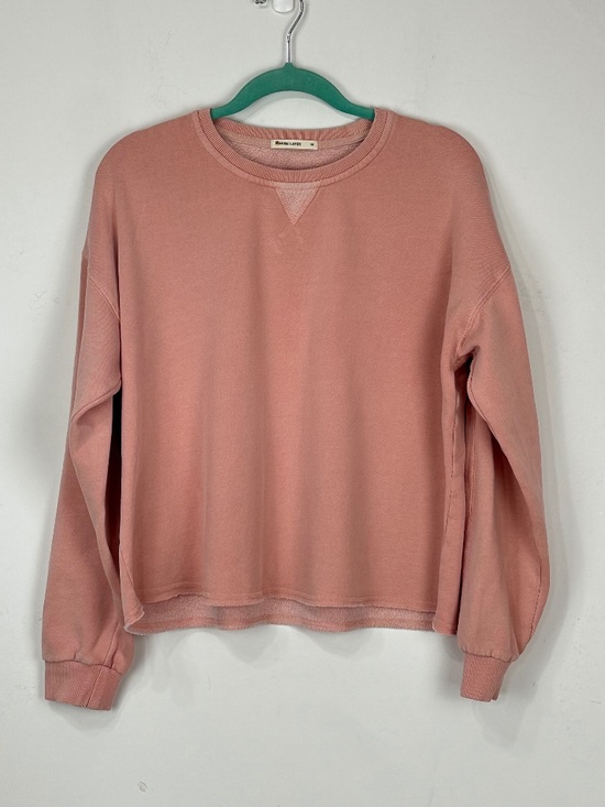 Marine Layer Tops - Marine Layer Womens Shiloh Crop Pink Sweatshire M Comfort Athleisure
